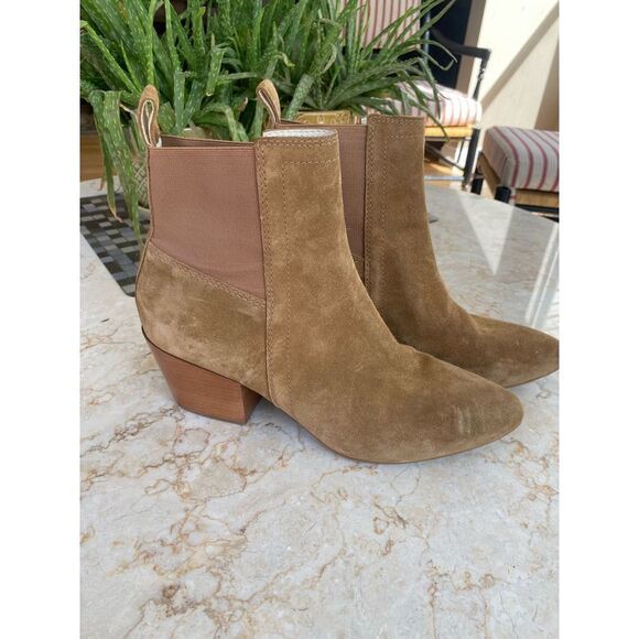 Matisse Harper Tan Leather Ankle Boots 9 - Women | Color: Beige camel brown  | S - Picture 3 of 9